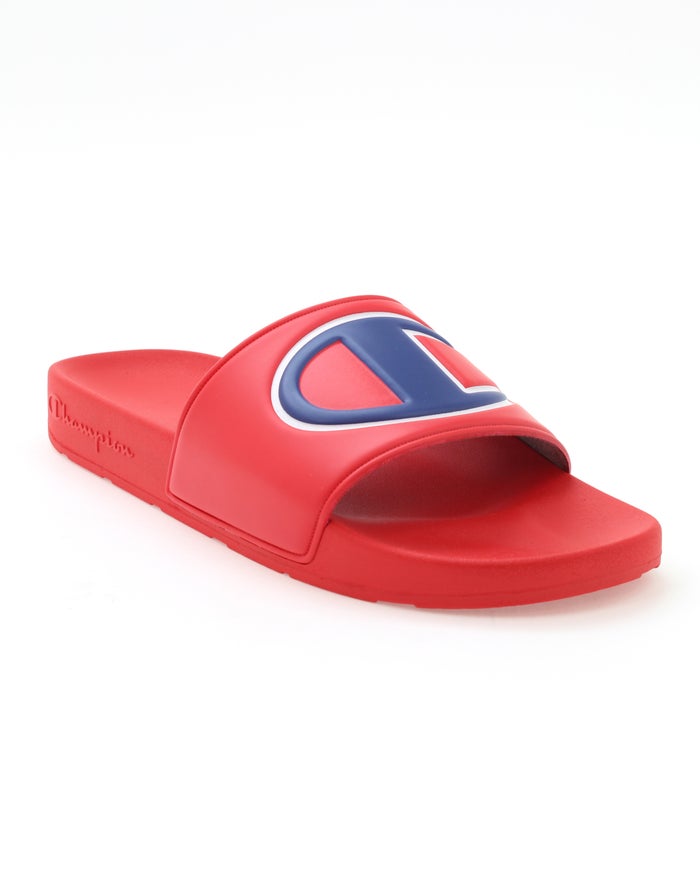 Champion Badslippers Heren - Rood - C Logo ( 631407-JDI )